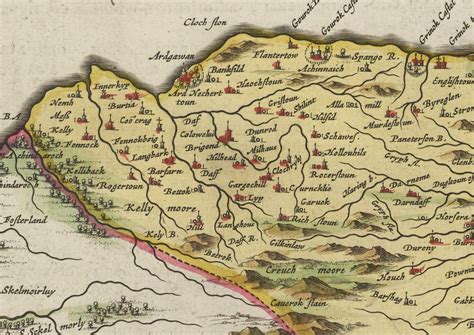 renfrew map praefectura renfroana  antique map etsy uk