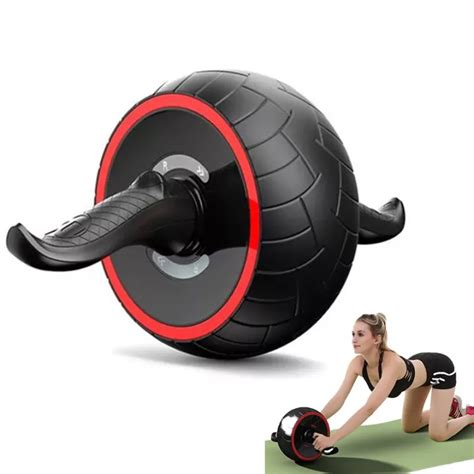 Mute Automatic Rebound Abs Roller Wheel Belly Wheel Ab Workout Exercise At Home Gym Abdominal