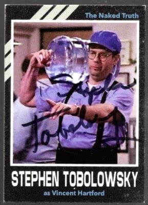 Autographed Stephen Tobolowsky Trading Card ACTOR THE NAKED TRUTH