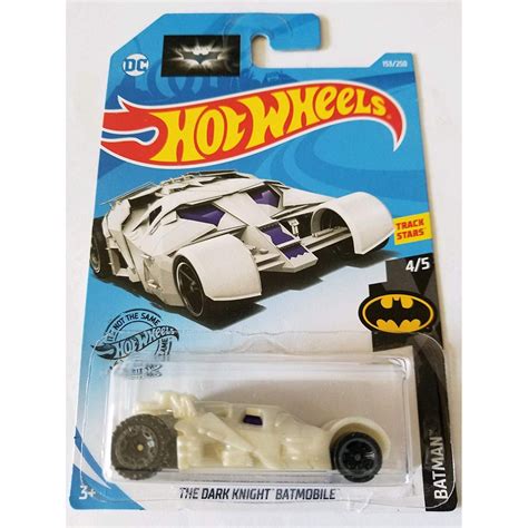 Hot Wheels The Dark Knight Batmobile Batman White Shopee Malaysia