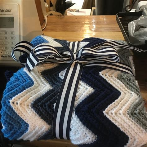 Ripple Chevron Afghan Blanket Crochet Pattern – Cozy Home Crafting ...