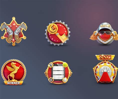 Artstation Game Badges Set Game Assets