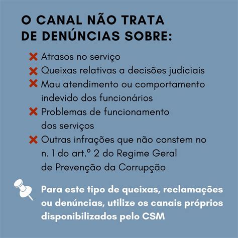 Canal De Denúncia Conselho Superior Da Magistratura