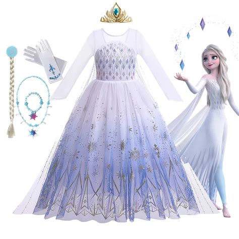 Disney Gefroren Cosplay Kost Me F R M Dchen Anna Elsa Prinzessin