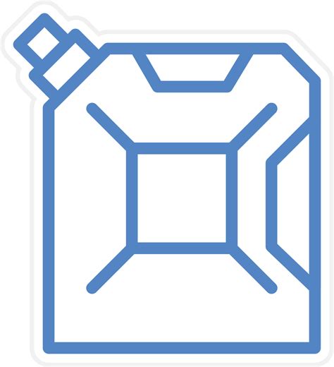 Fuel Can Vector Icon Style 22747240 Vector Art At Vecteezy