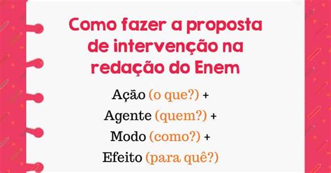 Propostas De Intervenção Enem - 10