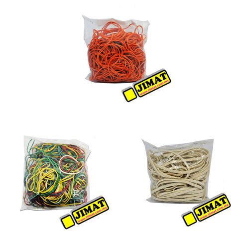 Orange And Multi Colour Rubber Band Biasa Large Postal White Norma