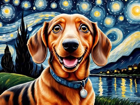 Premium Free Ai Images Desenhe Um Cachorro Dachshund Fofo Olhos