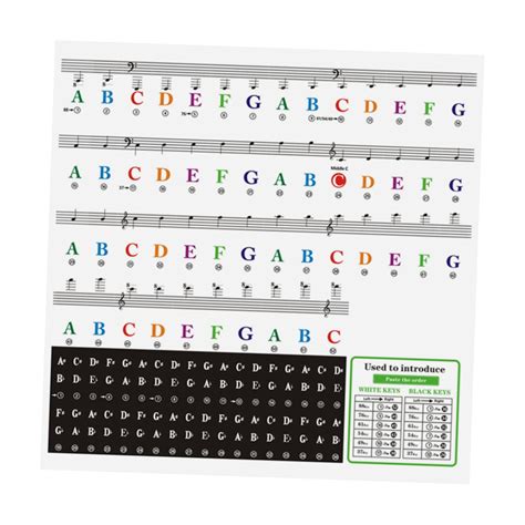 Excluzo Piano Stickers Sticker By Letter Printable Stickers