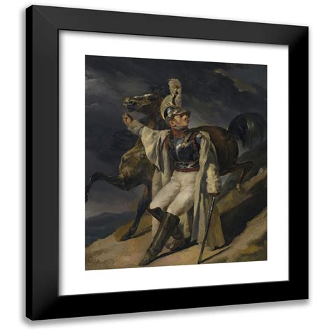 Th Odore G Ricault X Black Modern Framed Museum Art Print Titled