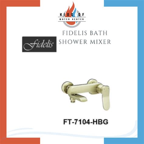 PUB APPROVED Fidelis Bath Shower Mixer Hot Cold Coober Series Gold