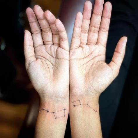 Scorpio And Aquarius Constellation Tattoo The Perfect Cosmic Pair Up