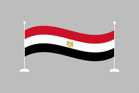 Egypt Flag Royalty Free Vector Image Vectorstock