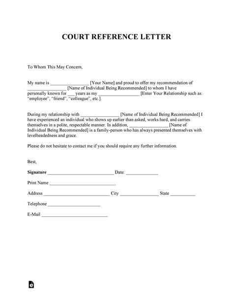 38 Free Character Witness Letters Examples Tips Templatelab