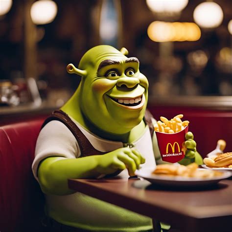 Shrek's Unconventional Meal | Stable Diffusion Online