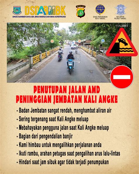 Jembatan Kali Angke Serut Pondok Aren Di Perbaiki Warga Tangsel