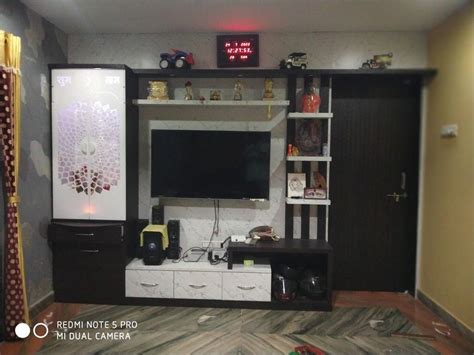 Tv Unit And Dev Ghar Combo Lcd Panel Design Tv Unit Panel Design