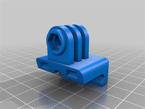 Бесплатный 3D файл Крепление Go Pro weaver 📷 ・Шаблон для 3D-печати для ...