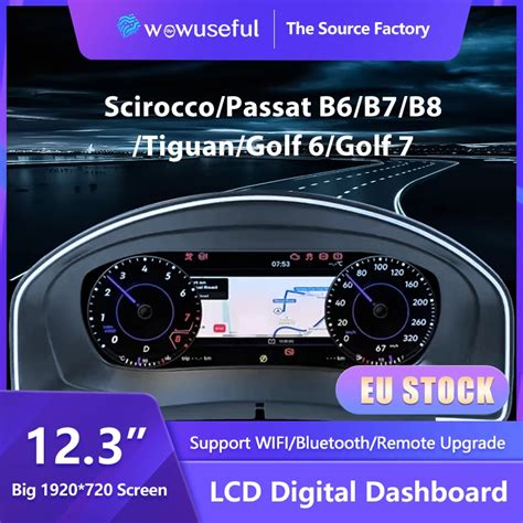 12 3 Digital Dashboard Cluster F R VW CC Scirocco Jetta4 Golf 6 7 MK7