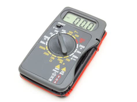 Multimeter of black color stock image. Image of measurement - 16662135