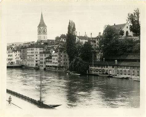 Residential buildings on the waterfront of Lake Zurich, Switzerland