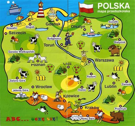 Polska Mapa Dla Najm Odszych Polska Symbole Wi Ta Narodowe