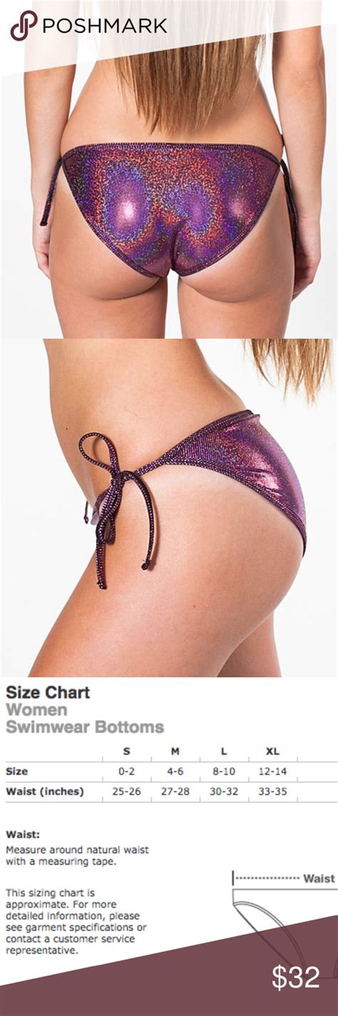 New Aa Rainbow Holographic Side Tie Bikini Bottom Side Tie Bikini Hot