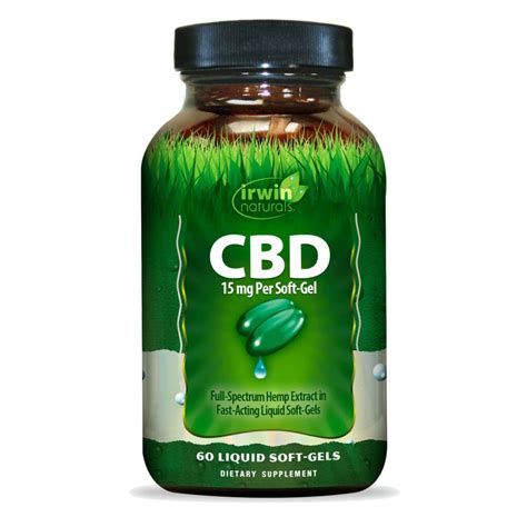 Irwin Naturals Cbd Soft Gels 15mg Full Spectrum 60ct 900mg Cbd Cbd Market