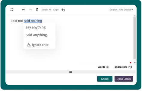 sentence correction