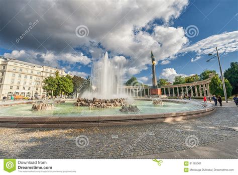 Vienna Austria October 09 2016 Soviet War Memorial In Vienna
