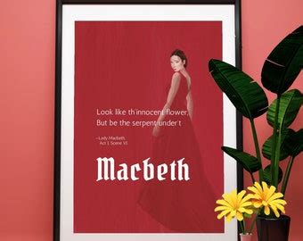 Lady Macbeth Literary Art Print Shakespeare S Lady Macbeth Losing Her