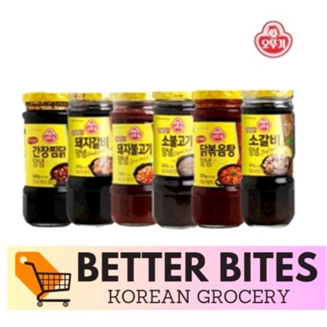 Ottogi Barbecue Sauce Pork Galbi Beef Galbi Original Bulgogi Spicy Bulgogi 240g Shopee