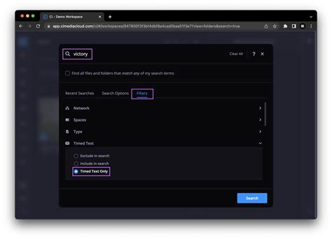 Timed Text Search & Panel – SONY | Ci Customer Success