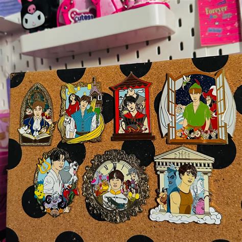 Bts Fairytale Enamel Pin Collection Bts Enamel Pins Etsy