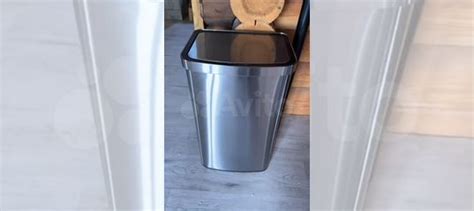 Сенсорное мусорное ведро, нержавеющая сталь, 60 л купить в Москве с ...