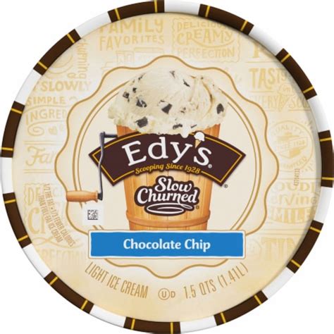 Dreyer S Edy S Slow Churned Chocolate Chip Light Ice Cream Tub Oz