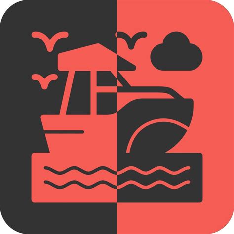 Boat Red Inverse Icon 39531363 Vector Art At Vecteezy