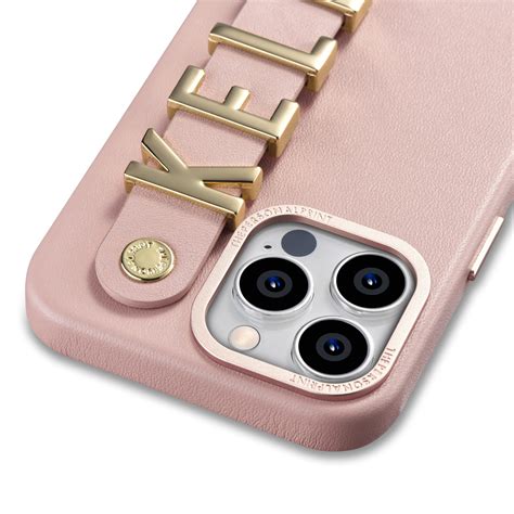IPhone 15 Pro Max Letter Strap Case Blush Nude Fone Express