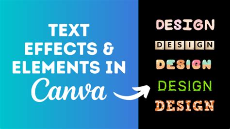 50 Amazing Canva Text Effects And Elements Design Hub