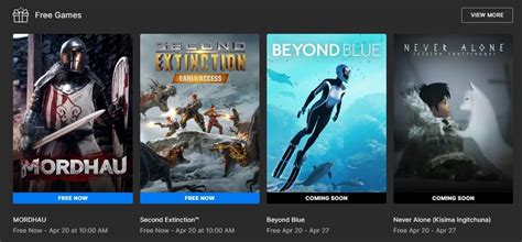 epic games store  games  april  revealed