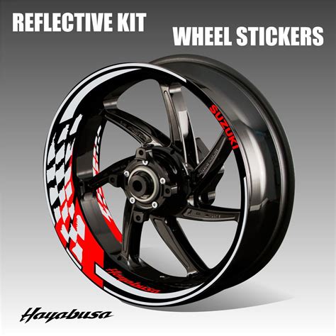 Kit Decals Suzuki Hayabusa Stickers Motorcycle Wheel Rim Tape Etsy