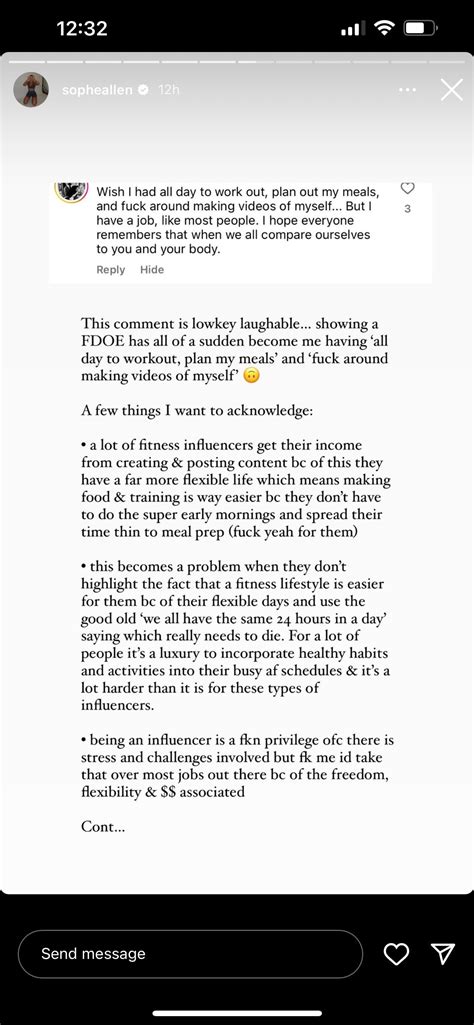 Another “fitness influencer” triggered by normal people calling them