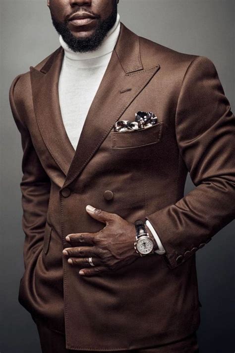 Chocolate Brown Suit Classy Mens Fashion Business Casual Look Brown Suits For Men Trendy