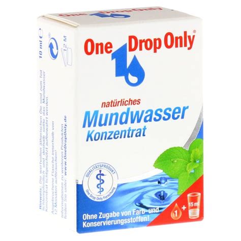 ONE DROP Only natürl.Mundwasser Konzentr 10 ml, 10 ml online kaufen ...