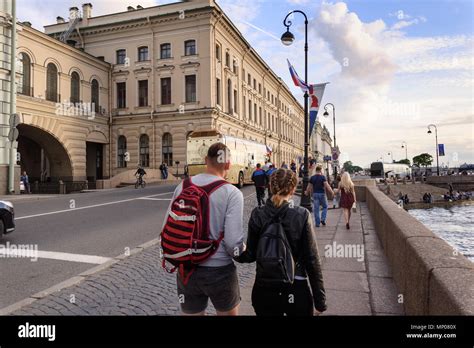 White Nights In St Petersburg Russia Stock Photo Alamy