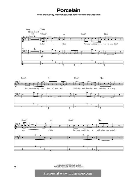 Porcelain Red Hot Chili Peppers By Flea A Kiedis C Smith J Frusciante On Musicaneo