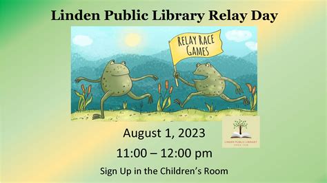 Linden Public Library Relay Day – Linden Free Public Library