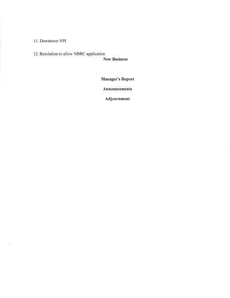 Agenda for Upcoming Presque Isle City Council Meeting On Wednesday