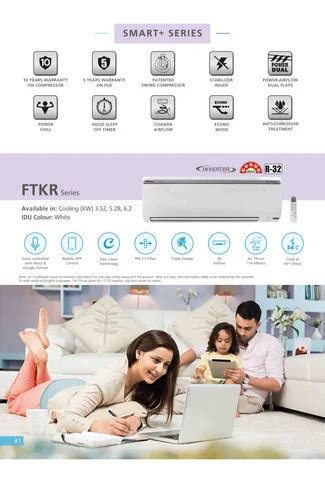 Daikin Split Air Conditioner 1 Ton 5star Inverter At Rs 29453 Piece