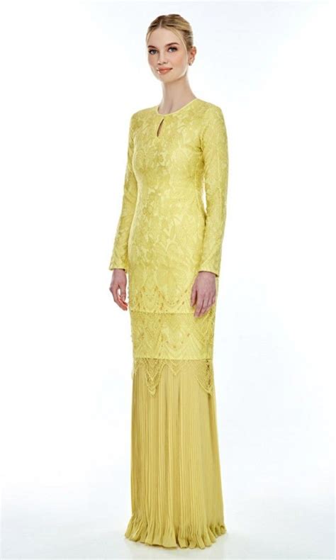 JannahNoe Rosabell Kurung In Light Mustard Women S Fashion Muslimah